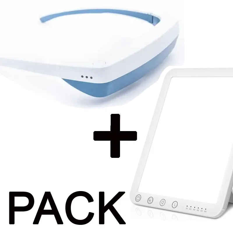 PACK Lunettes Luminette 3 + lampe Mini Booster 15000 lux