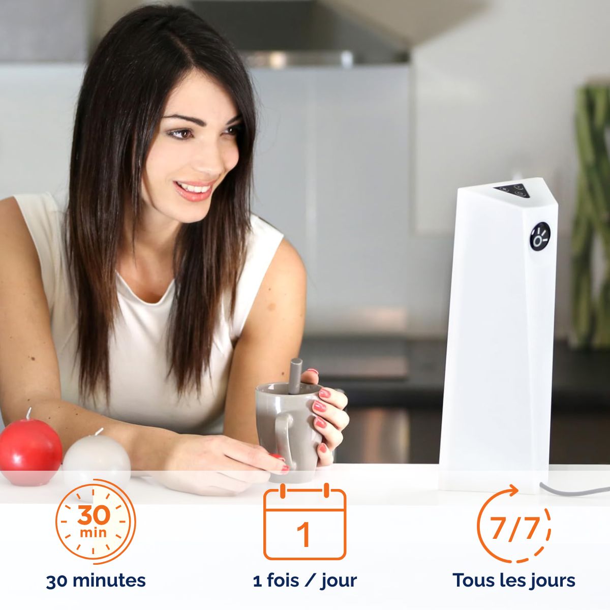 Utilisation lampe de luminothérapie