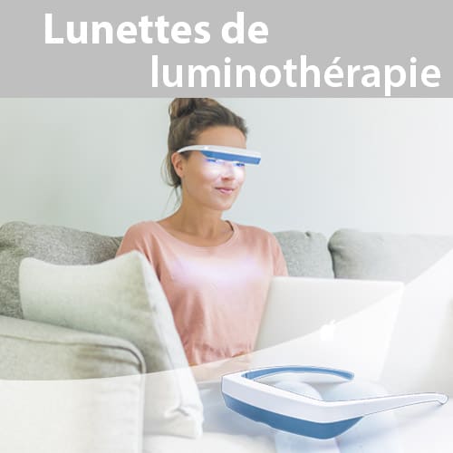 TOUCHBeauty Lunettes de Luminothérapie,2 en 1 Thérapie par la