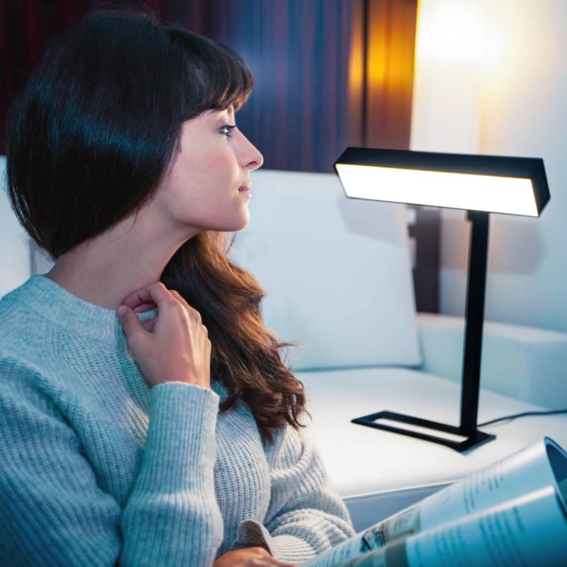 Lampe de luminothérapie Dayvia Sundesk 3 pour bureaux sombres mal