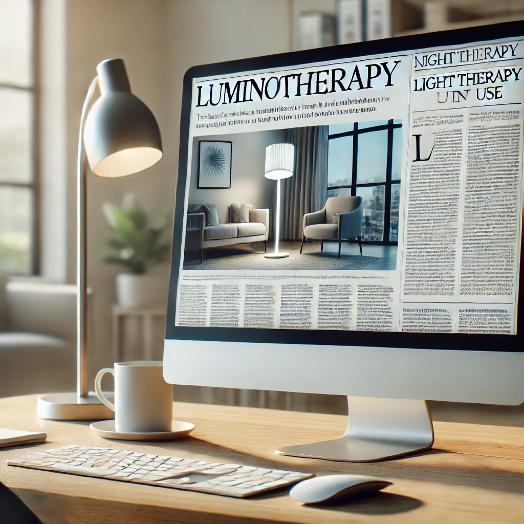La presse parle des effets positifs de la luminothérapie.