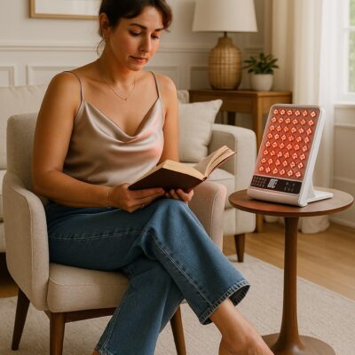 Lampe à lumière infrarouge + 3 couleurs luminothérapie photothérapie pour la peau