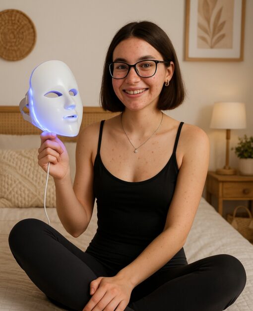 Masque de luminothérapie photothérapie LED pour le visage – Image 7