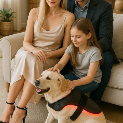 Ceinture de luminothérapie photothérapie à lumière rouge pour chats et chiens